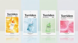 トリデンのパック4種類をシンプルな背景に並べた比較イメージ