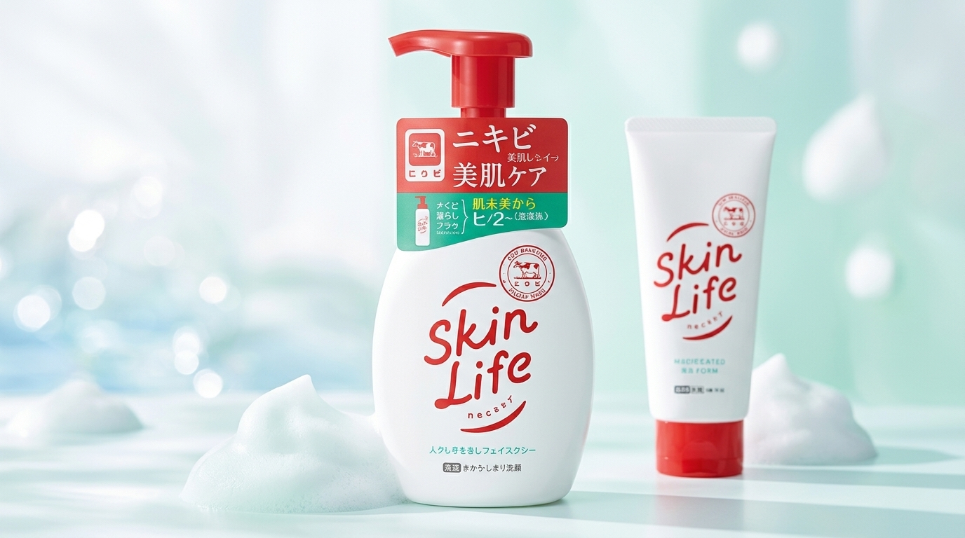 泡洗顔を主役にしたスキンライフの比較アイキャッチ