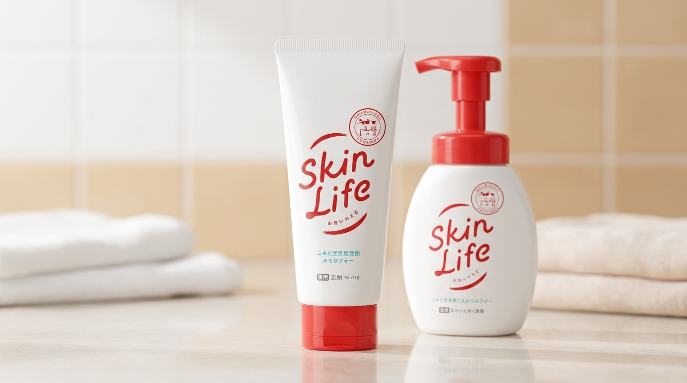 洗顔フォームを主役にしたスキンライフの比較アイキャッチ