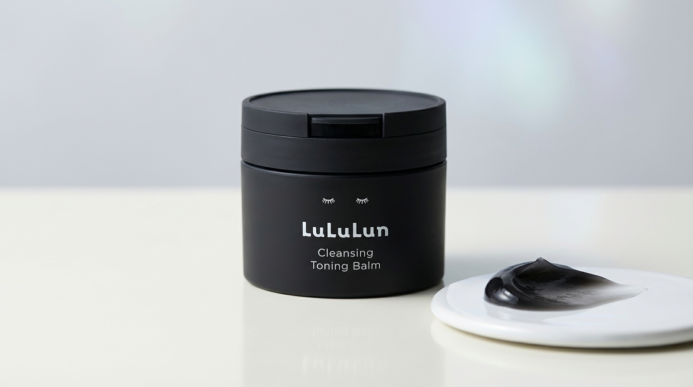 ルルルン クレンジングバーム【クリアブラック】の質感を連想させるシンプルなアイキャッチ