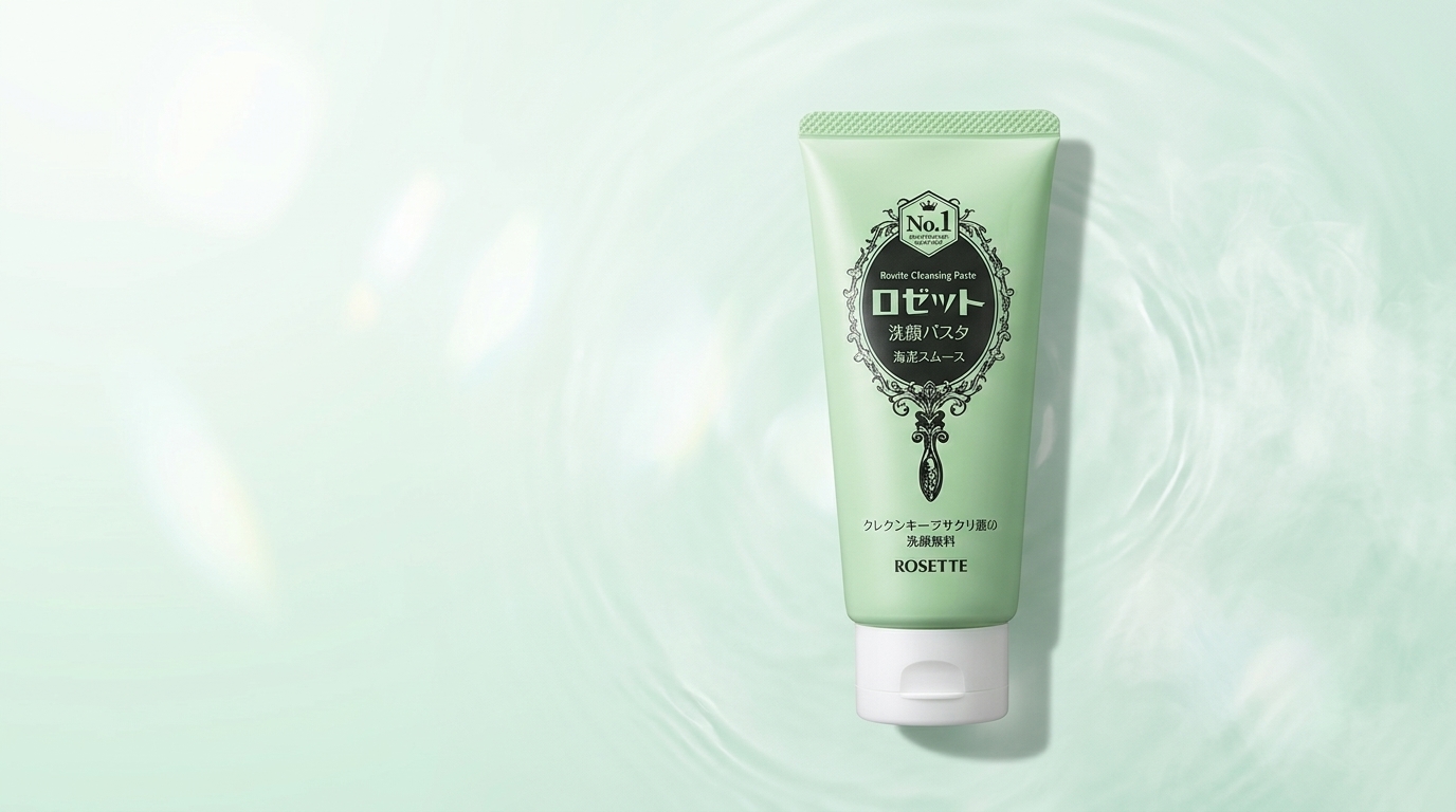 ロゼット洗顔パスタ 海泥スムースの商品パッケージをシンプルに見せたアイキャッチ画像
